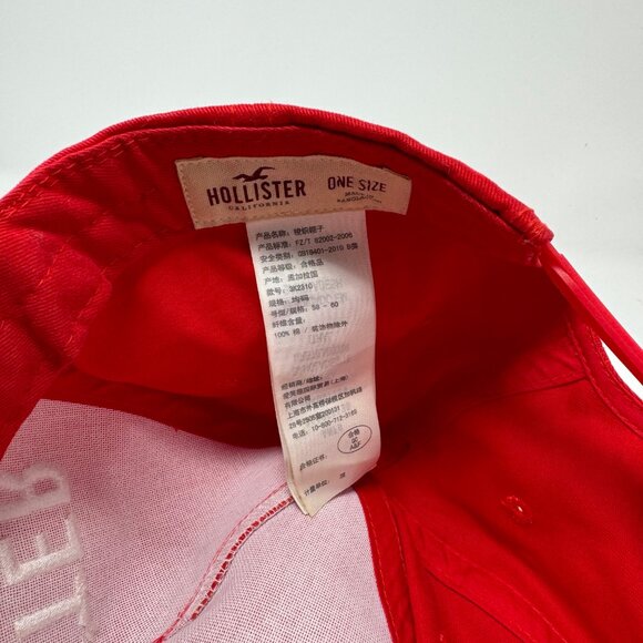 ✨3/$25✨ Hollister Red Snapback Cap - Picture 6 of 6